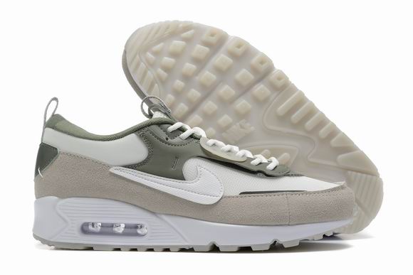 Cheap Nike Air Max 90 Futura Men's Shoes White Grey-39 - Click Image to Close